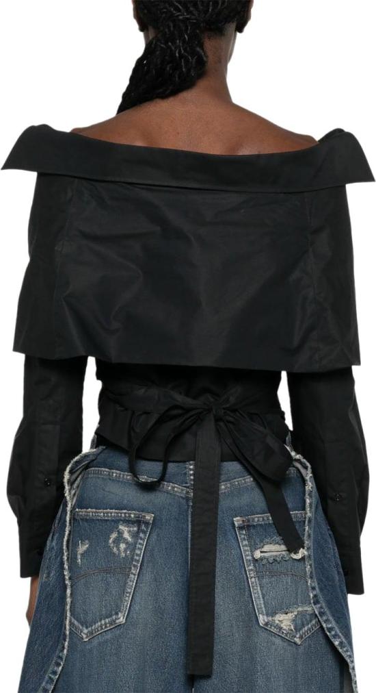 26FW 발렌시아가 블라우스 872123TRM281000 BLACK - BALENCIAGA