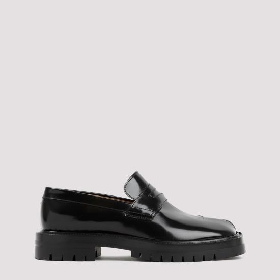 26FW 마르지엘라 타비 브러쉬드 카프스킨 로퍼 S57WR0139 P3827 H8396 BLACK