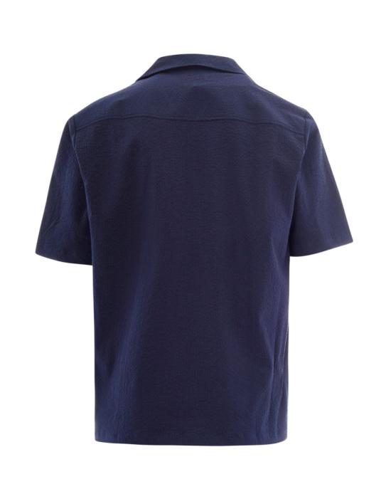 26SS 메종키츠네 반팔 셔츠 9213912 Blue - MAISON KITSUNE