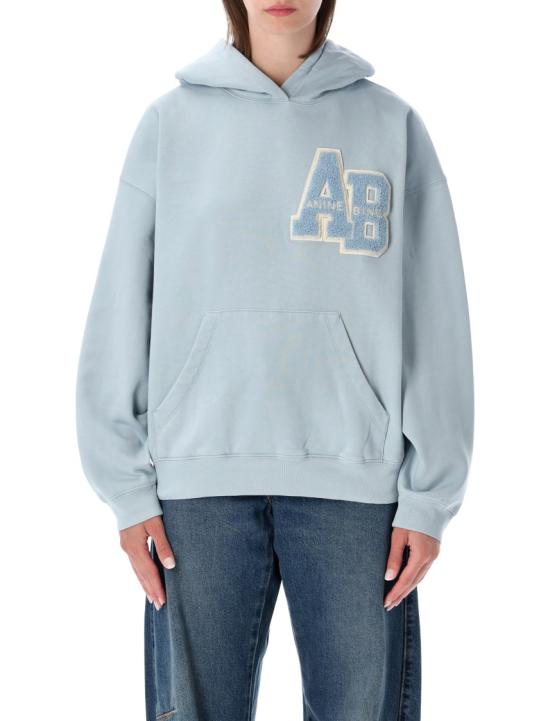 26FW 애니빙 후드 티셔츠 A0812313BEL3WASHED LIG Blue