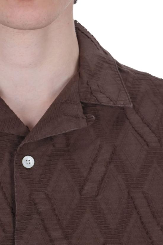 26SS 포르투기스플란넬 반팔 셔츠 058MLTC Brown - PORTUGUESE FLANNEL