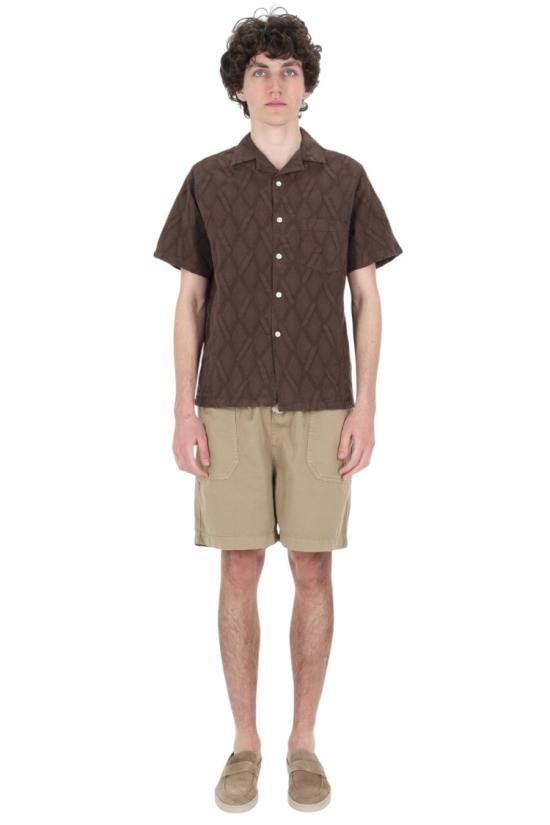 26SS 포르투기스플란넬 반팔 셔츠 058MLTC Brown - PORTUGUESE FLANNEL