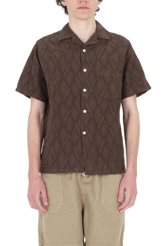 26SS 포르투기스플란넬 반팔 셔츠 058MLTC Brown - PORTUGUESE FLANNEL