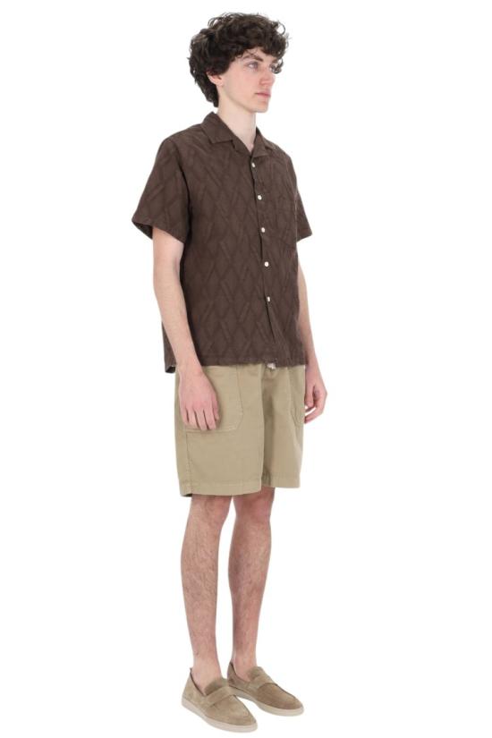 26SS 포르투기스플란넬 반팔 셔츠 058MLTC Brown - PORTUGUESE FLANNEL