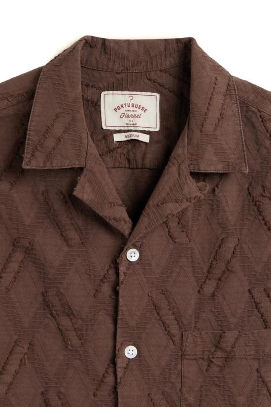 26SS 포르투기스플란넬 반팔 셔츠 058MLTC Brown - PORTUGUESE FLANNEL