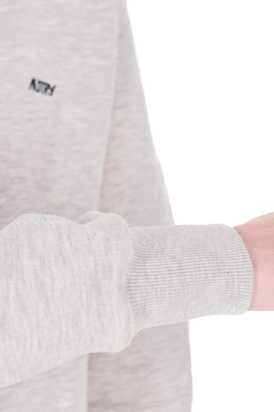 26SS 오트리 로고 후드 티셔츠 HOPM 002MJERSEY MELANGE Grey - AUTRY