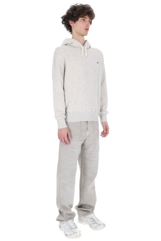 26SS 오트리 로고 후드 티셔츠 HOPM 002MJERSEY MELANGE Grey - AUTRY