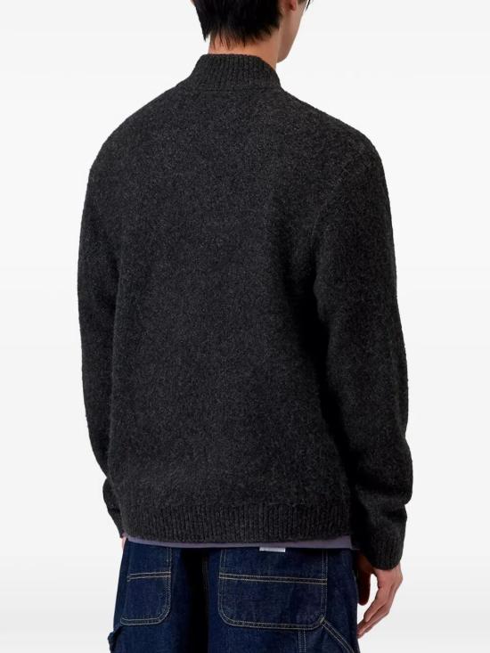 26FW 칼하트 WIP 집업 니트 I037033 3Z8XX TANGLED BLACK - CARHARTT WIP