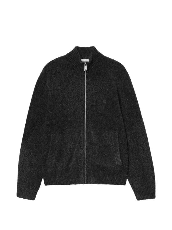 26FW 칼하트 WIP 집업 니트 I037033 3Z8XX TANGLED BLACK