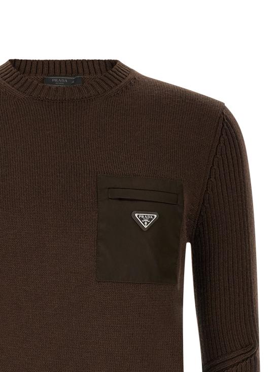 26FW 프라다 스웨터 UMB049SWMO1W4XF0003 Brown - PRADA
