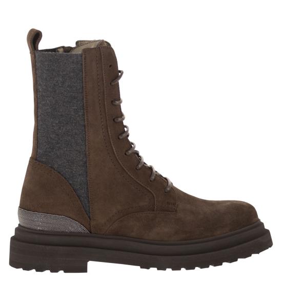 26FW 브루넬로 쿠치넬리 부츠 MZSFG3308 DARK BROWN