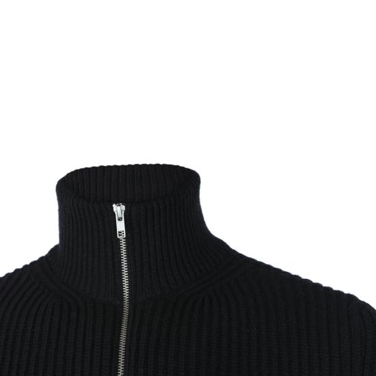 26FW MM6 메종마르지엘라 집업 니트 SH0AM0095 M13286900 BLACK - MM6 MAISON MARGIELA
