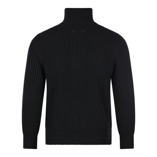 26FW MM6 메종마르지엘라 집업 니트 SH0AM0095 M13286900 BLACK - MM6 MAISON MARGIELA