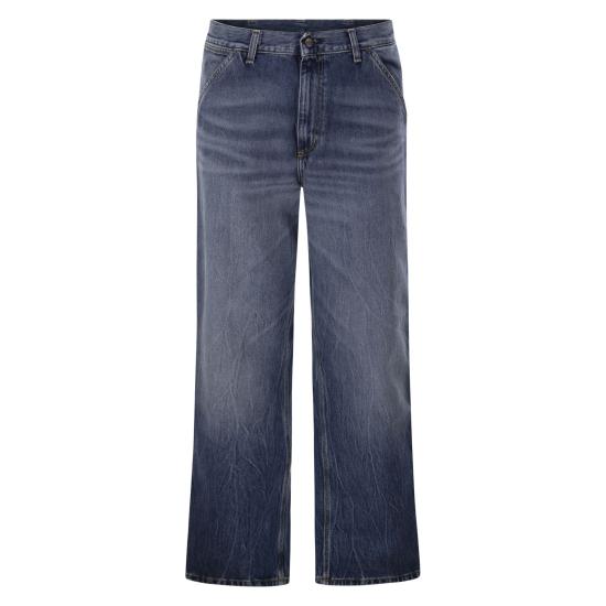 26FW 칼하트 스미스 데님 싱글 니 팬츠 I032024 MEDIUM DENIM