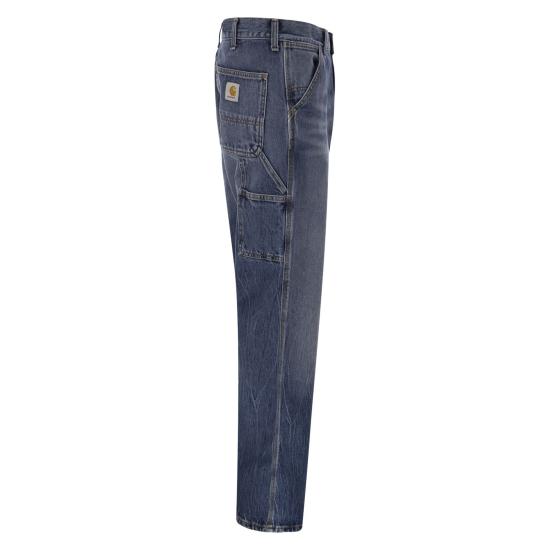 26FW 칼하트 스미스 데님 싱글 니 팬츠 I032024 MEDIUM DENIM - CARHARTT