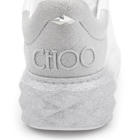 26FW 지미추 스니커즈 DIAMONDMAXIFII IVR0C8776 WHITE SILVER - JIMMY CHOO
