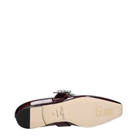  지미추 플랫 슈즈 CHERIBALLERINAOPATBURGUNDY - JIMMY CHOO