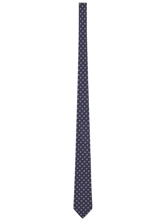 26FW 생로랑 넥타이 A0013L 3Y009 4178 NAVY IVORY