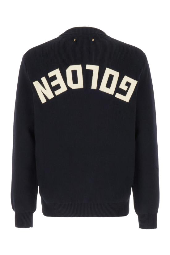 26FW 골든구스 로고 코튼 라운드넥 스웨터 GMP00841P000662 50486 - GOLDEN GOOSE