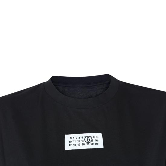 26FW MM6 메종마르지엘라 뉴메릭 코튼 저지 티셔츠 S52GC0327 M20258900 BLACK - MM6 MAISON MARGIELA