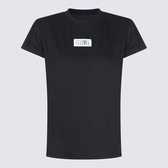 26FW MM6 메종마르지엘라 뉴메릭 코튼 저지 티셔츠 S52GC0327 M20258900 BLACK - MM6 MAISON MARGIELA