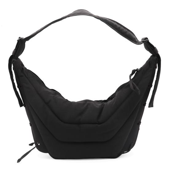 26FW 르메르 워터 리펠런트 나일론 캔버스 미디움 소프트 게임 백 BG0074 LF1330BR490 DARK CHOCOLATE
