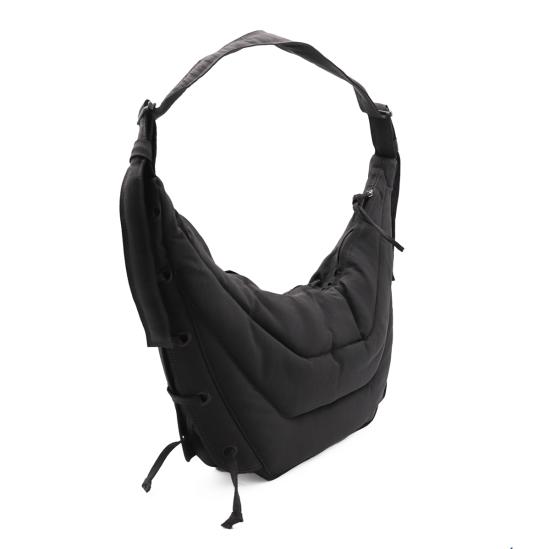 26FW 르메르 워터 리펠런트 나일론 캔버스 미디움 소프트 게임 백 BG0074 LF1330BR490 DARK CHOCOLATE - LEMAIRE