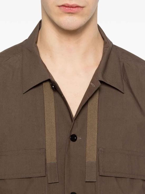 26SS 사카이 반팔 셔츠 03922M550 Taupe - SACAI