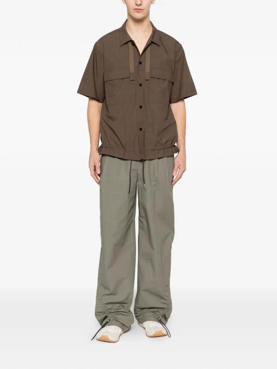26SS 사카이 반팔 셔츠 03922M550 Taupe - SACAI