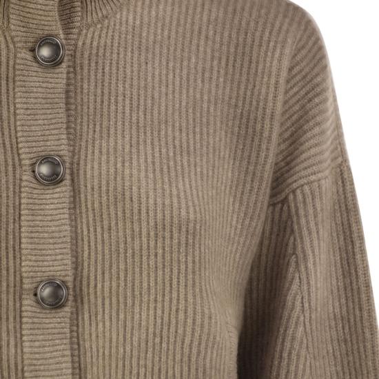 26FW 브루넬로 쿠치넬리 가디건 M12750806 LIGHT BROWN - BRUNELLO CUCINELLI