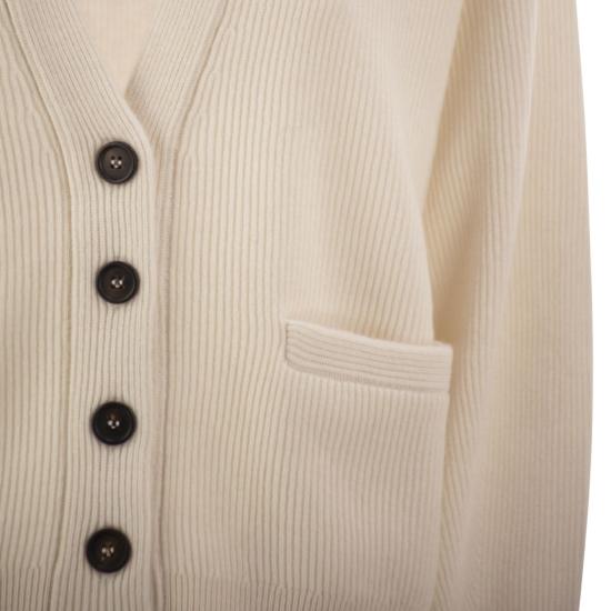 26FW 브루넬로 쿠치넬리 가디건 M12175406 CREAM - BRUNELLO CUCINELLI