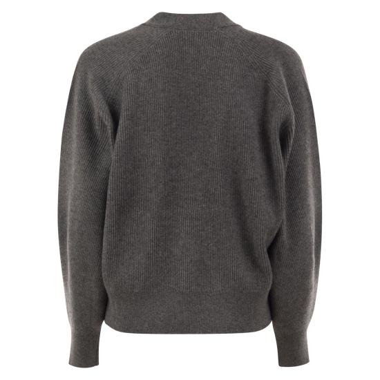 26FW 브루넬로 쿠치넬리 가디건 M12175406 ANTHRACITE - BRUNELLO CUCINELLI
