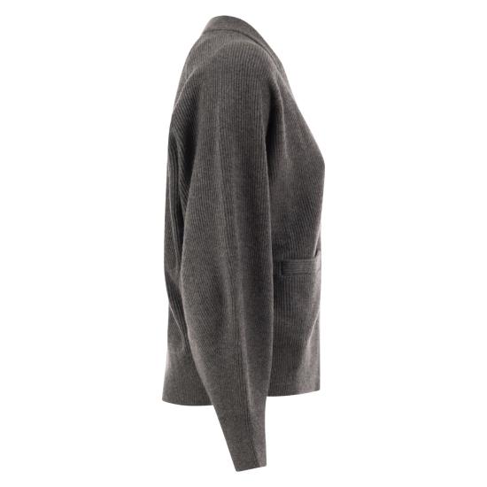 26FW 브루넬로 쿠치넬리 가디건 M12175406 ANTHRACITE - BRUNELLO CUCINELLI