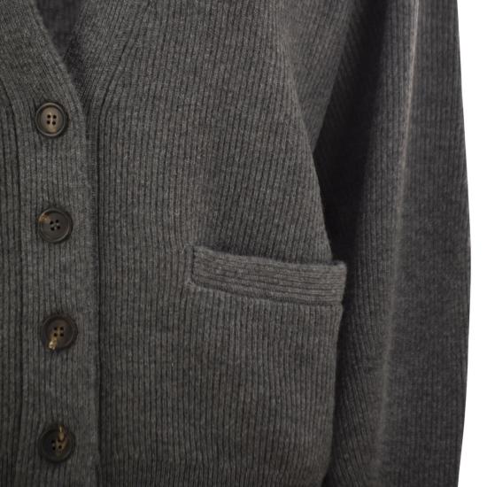26FW 브루넬로 쿠치넬리 가디건 M12175406 ANTHRACITE - BRUNELLO CUCINELLI
