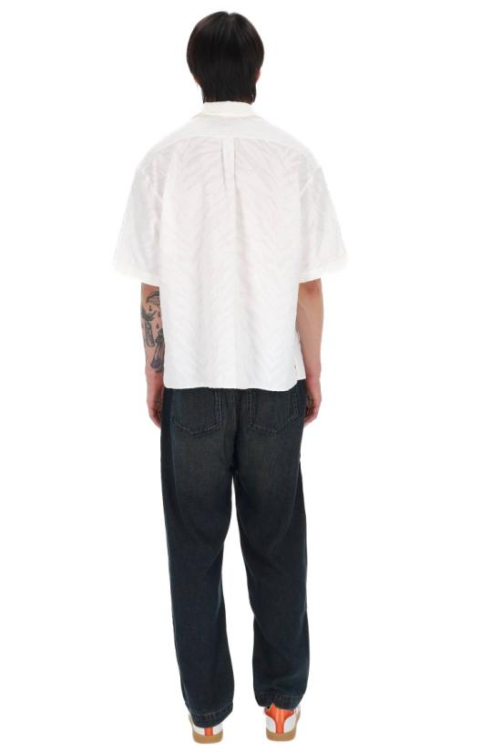 26SS 겐조 타이거 하와이안 쇼트 슬리브 셔츠 FG55CH1359JS02 White - KENZO