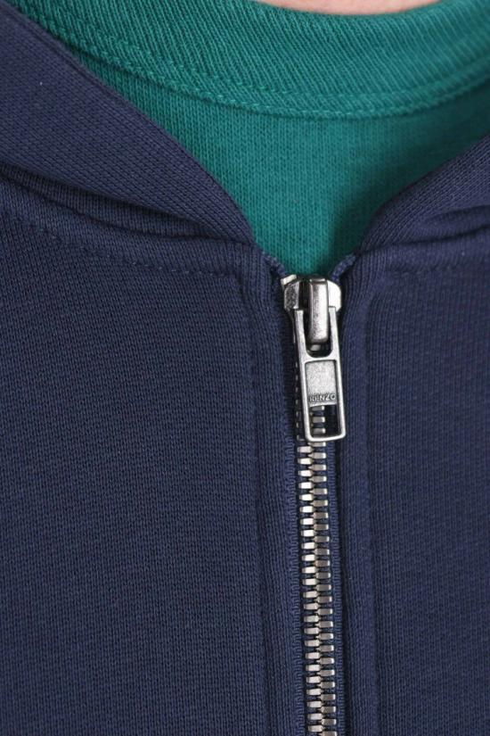 26SS 겐조 와일드 타이거 엠브로이더드 후드 티셔츠 FG55HO2034MJ76 Blue - KENZO
