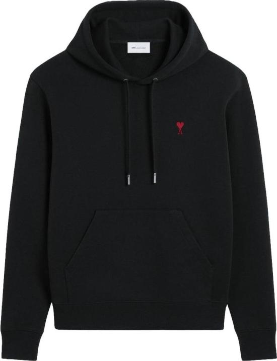 26FW 아미 후드 티셔츠 BFUSW235D730001 BLACK