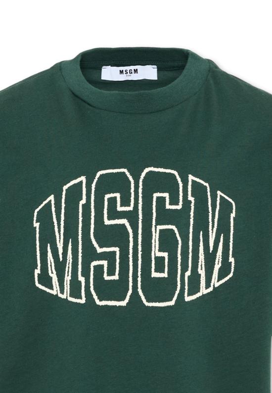 26FW [키즈] 엠에스지엠 티셔츠 F6MSJUTH038 MS095 GREEN - MSGM
