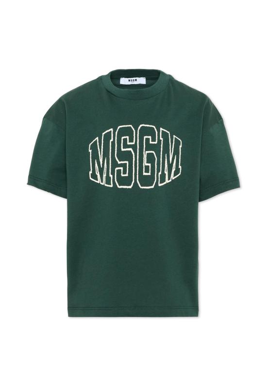 26FW [키즈] 엠에스지엠 티셔츠 F6MSJUTH038 MS095 GREEN
