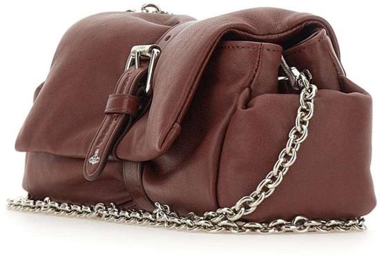 26FW 비비안웨스트우드 하트 레더 오르브 클러치 파우치 49030004WL00BXD405 BROWN - VIVIENNE WESTWOOD