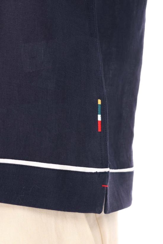 26SS 올레바 브라운 반팔 셔츠 281817NIGHT IRIS WHITE SAND Blue - ORLEBAR BROWN