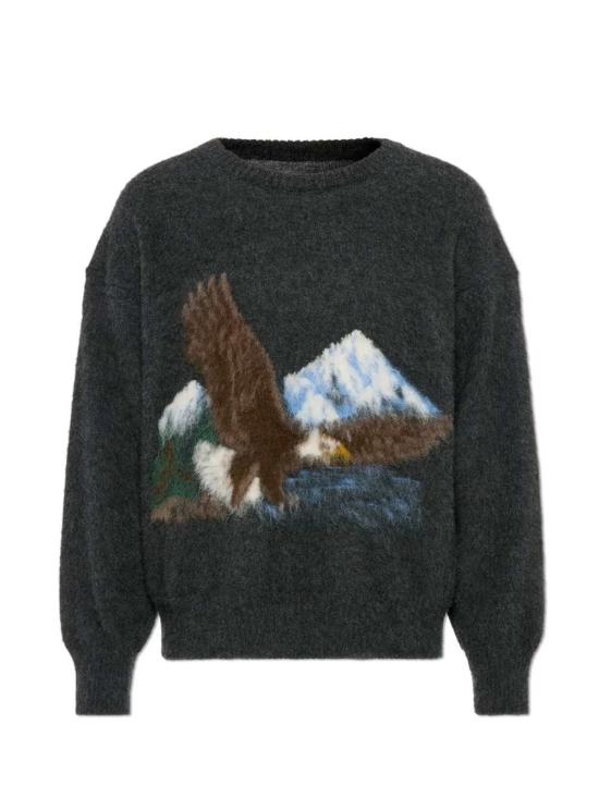 26FW 마르지엘라 이글 크루넥 스웨터 S50HL0078M13321 001J CHARCOAL