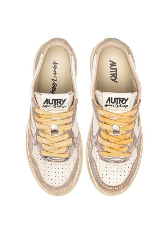 26SS 오트리 슈퍼 빈티지 메달리스트 로우 레더 스니커즈 AVLM MT10SILV PLAT Multicolor - AUTRY