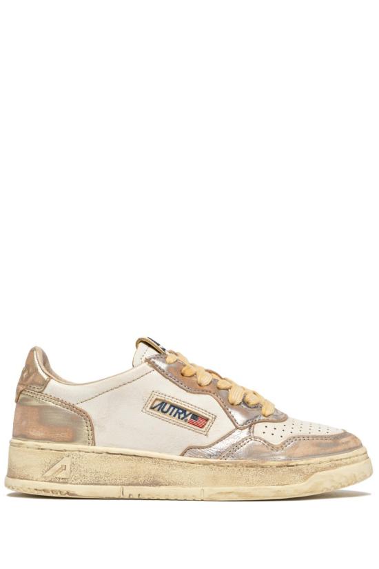 26SS 오트리 슈퍼 빈티지 메달리스트 로우 레더 스니커즈 AVLM MT10SILV PLAT Multicolor