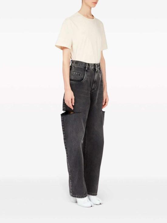 26FW 마르지엘라 컷아웃 진 S51LA0051S30743 BLACK WASHED - MAISON MARGIELA