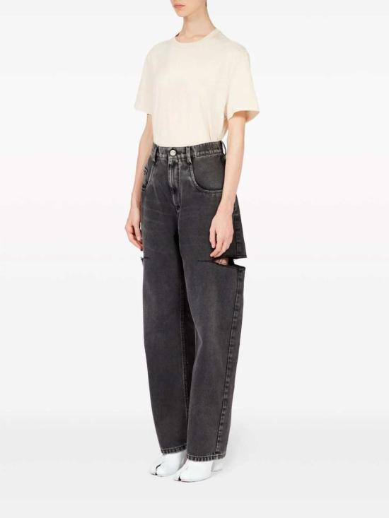 26FW 마르지엘라 컷아웃 진 S51LA0051S30743 BLACK WASHED - MAISON MARGIELA