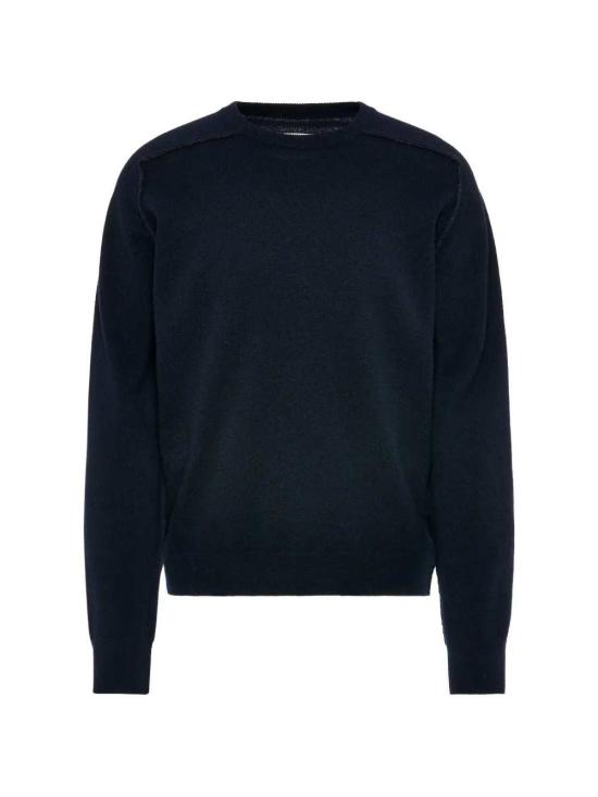26FW 마르지엘라 버진 울 크루넥 스웨터 S50HL0070M13303 511F NAVY DARK GREY