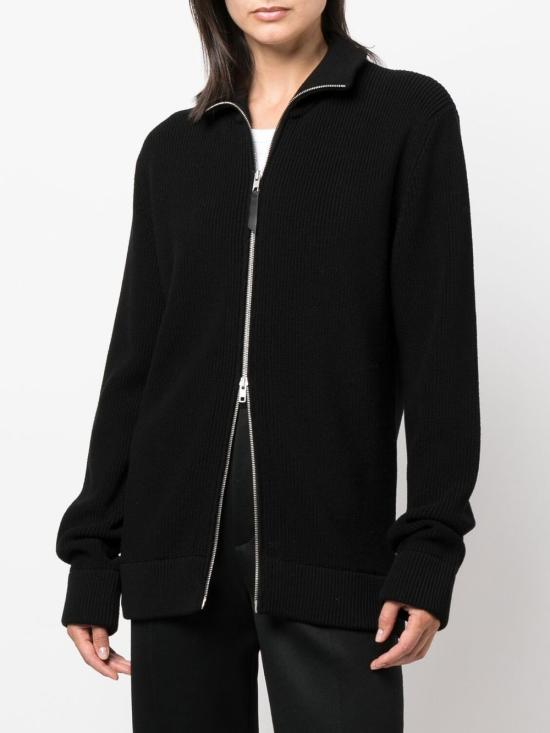 26FW 마르지엘라 니트 집업 가디건 SI1HA0013S17781 900F BLACK - MAISON MARGIELA