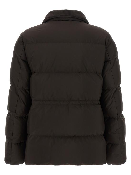 26FW 키톤 숏패딩 허리끈 조절 다운  재킷 브라운 - KITON