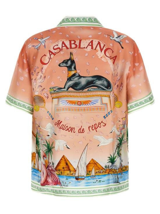 26FW 카사블랑카 반팔 셔츠 에테리얼 와 블라우스 멀티컬러 - CASABLANCA